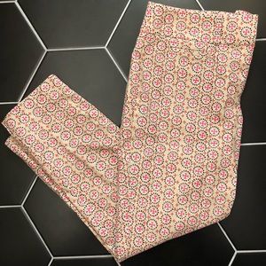 LOFT Cropped Printed Pants